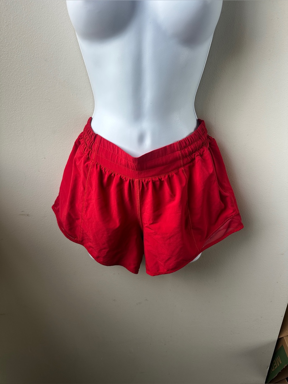 Lululemon Hotty Hot High Rise Unlined Running Athletic Shorts Red Women’s 6